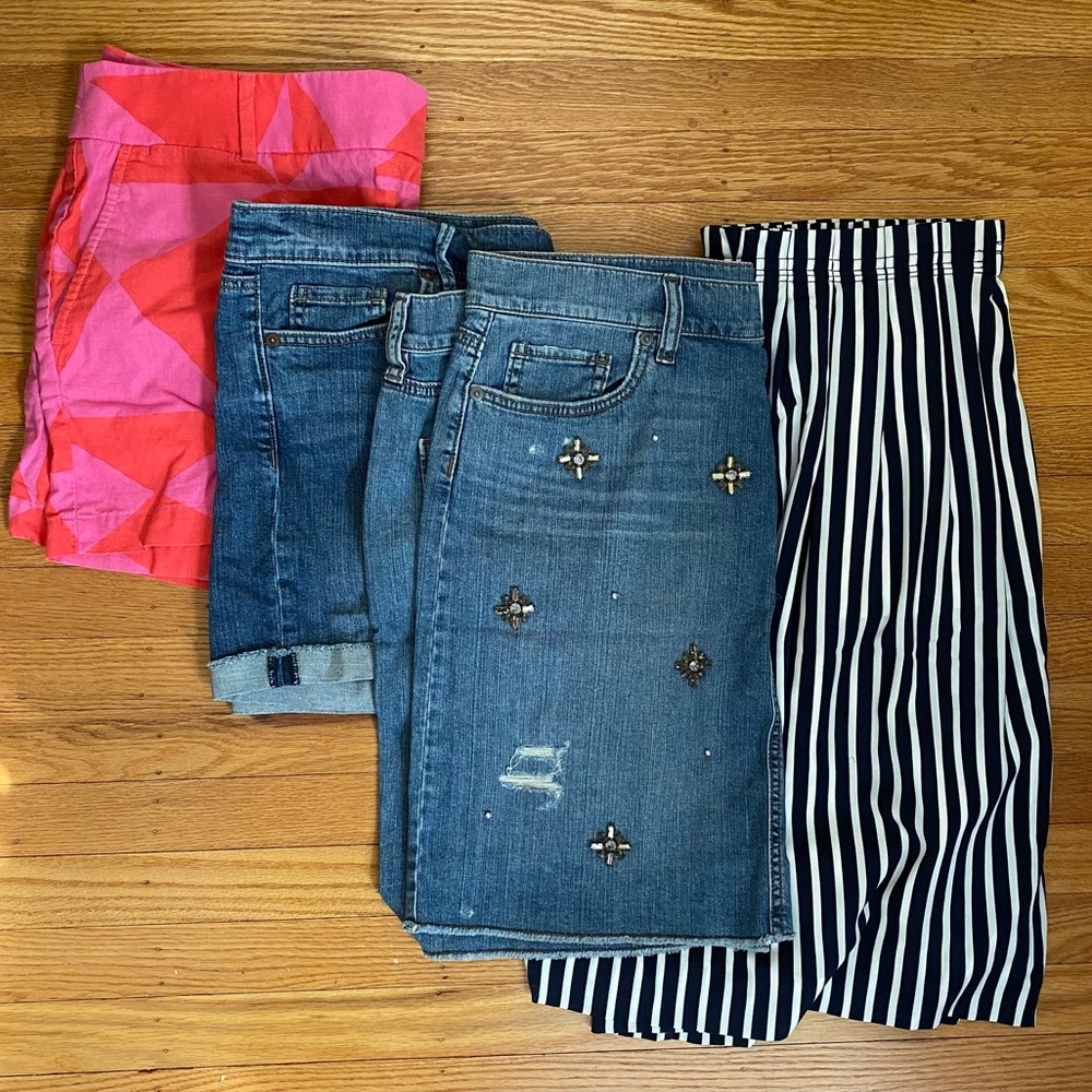 Cute Summer Shorts Skirts denim bundle Size 14 - Picture 1 of 9